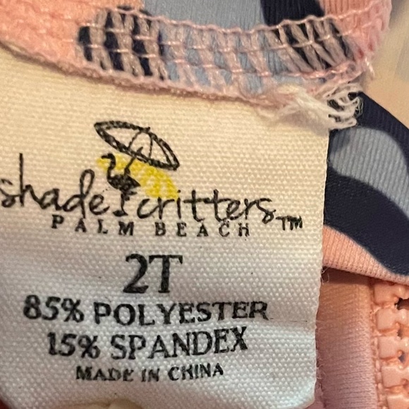 Shade Critters Girl’s 2 Piece Swimsuit Rashguard Size 2T - Picture 4 of 4